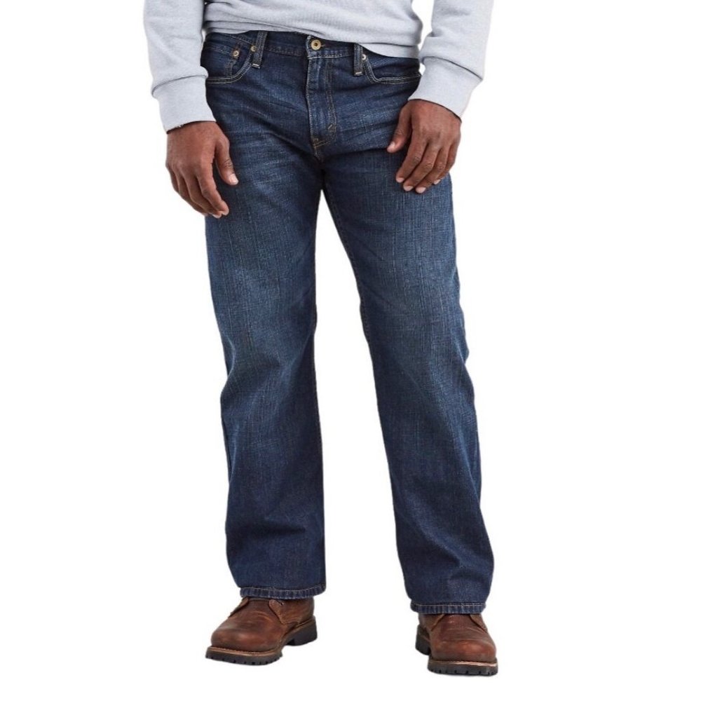 Levi’s 569 Loose Relaxed Straight Leg Dark Wash Jeans 36x34 - Picture 5 of 8